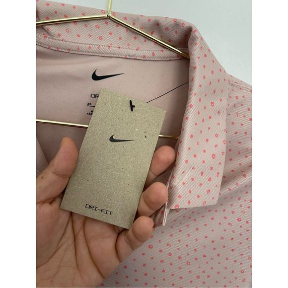 NIKE Dri Fit Spotted Polo Golf Size XS NWT - Picture 5 of 5